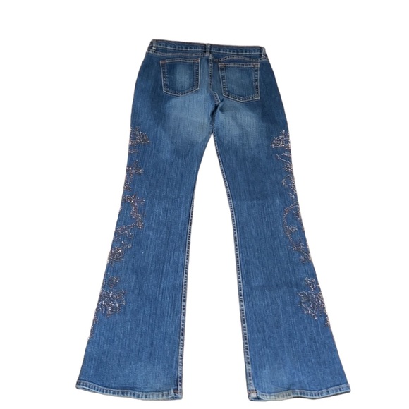 ALLEN B. "BY ALLEN SCHWARTZ" JEANS Embellished Crystal Hand Design - Picture 4 of 7